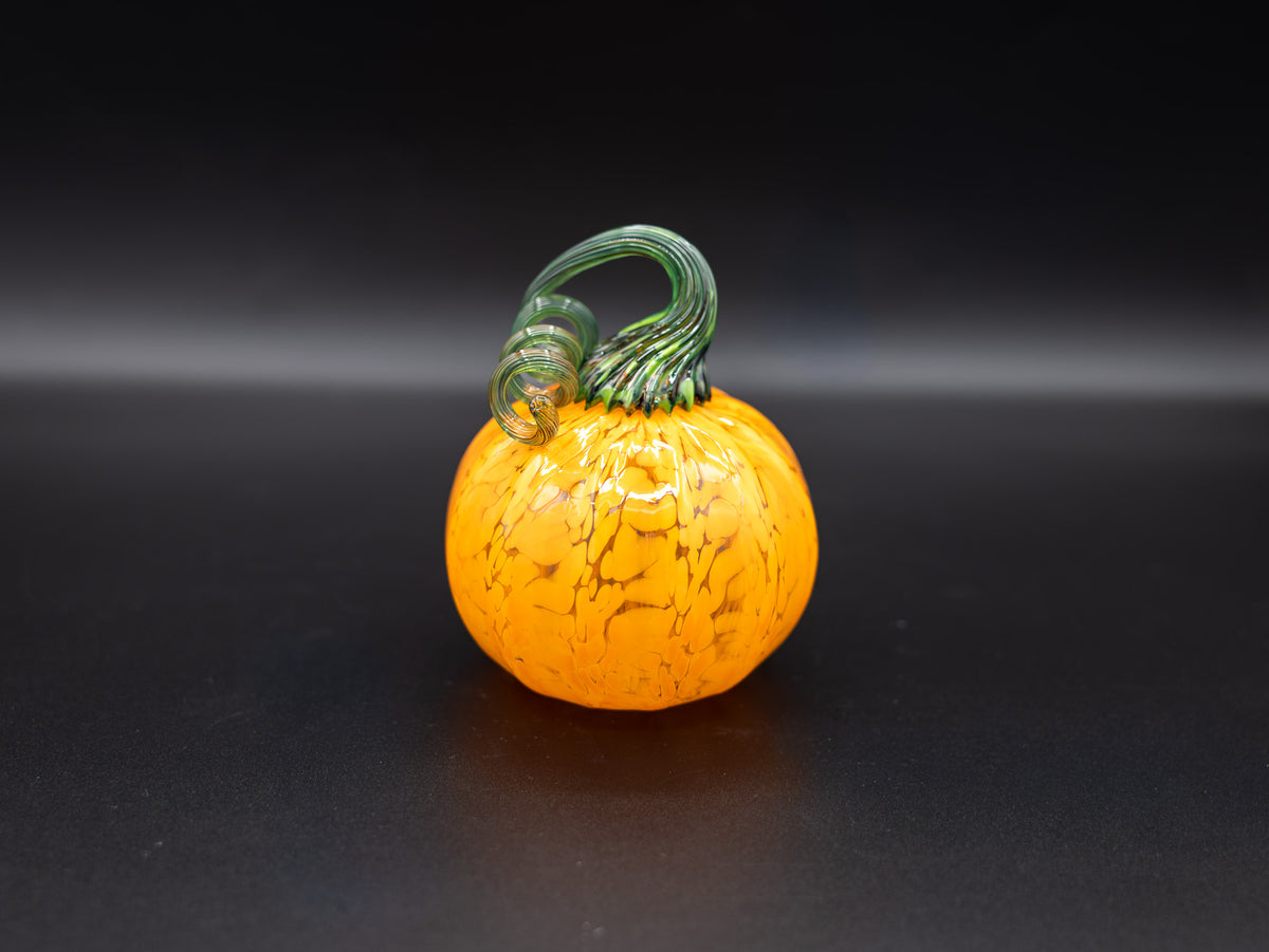 Light Orange Glass Pumpkin