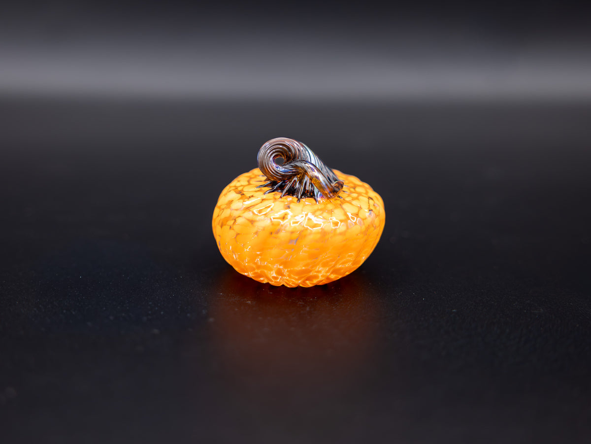 Light Orange Glass Pumpkin