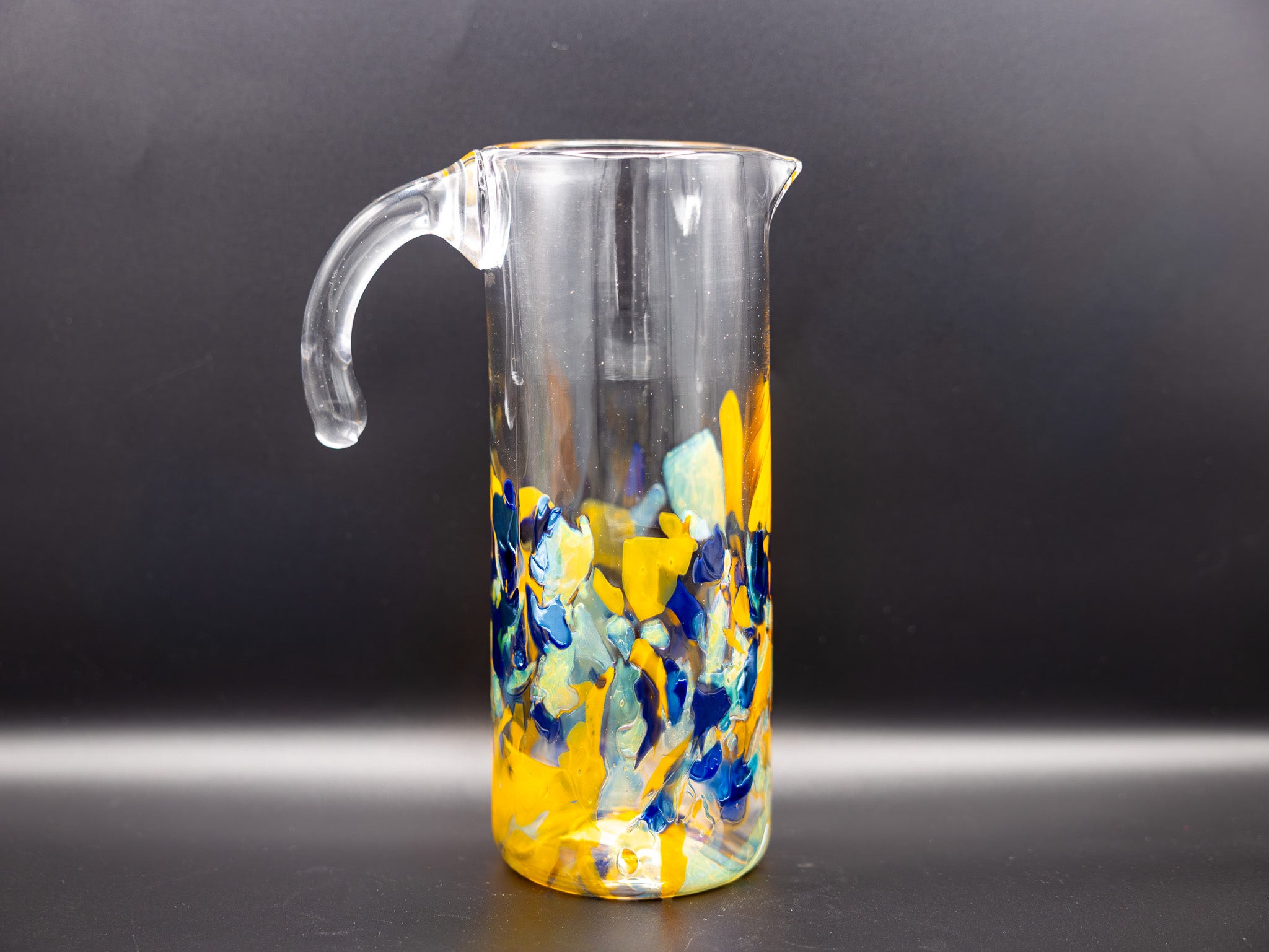 Blue + Gold Shard Pitcher