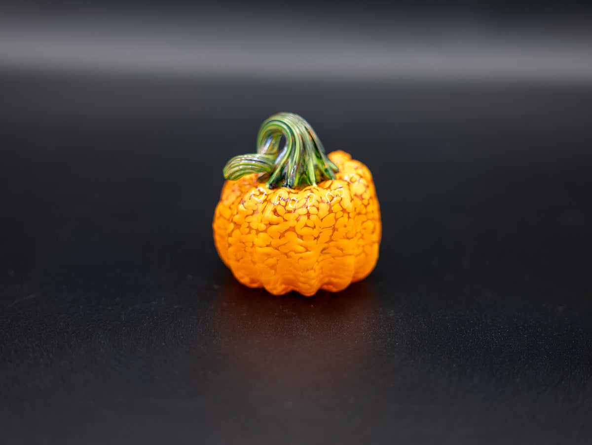 Light Orange Glass Pumpkin
