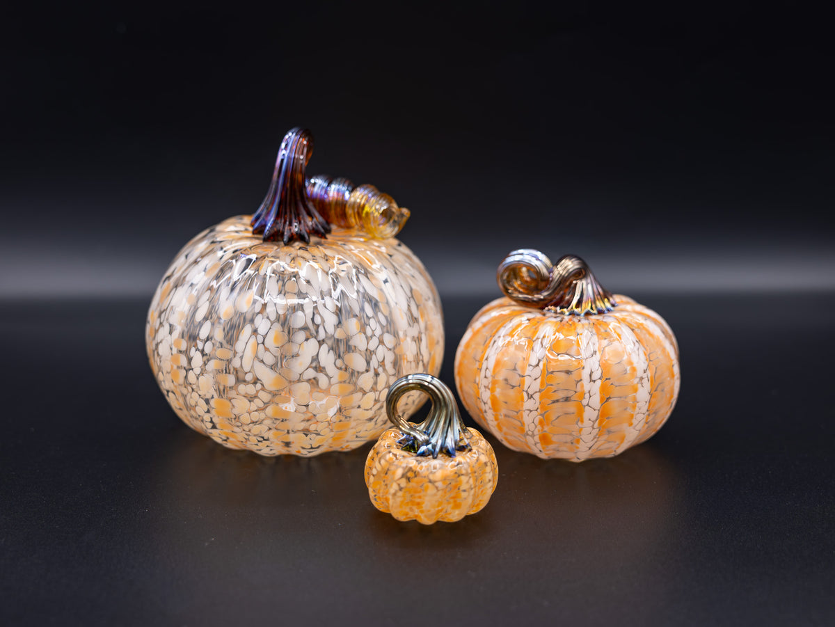 Creamsicle Glass Pumpkin