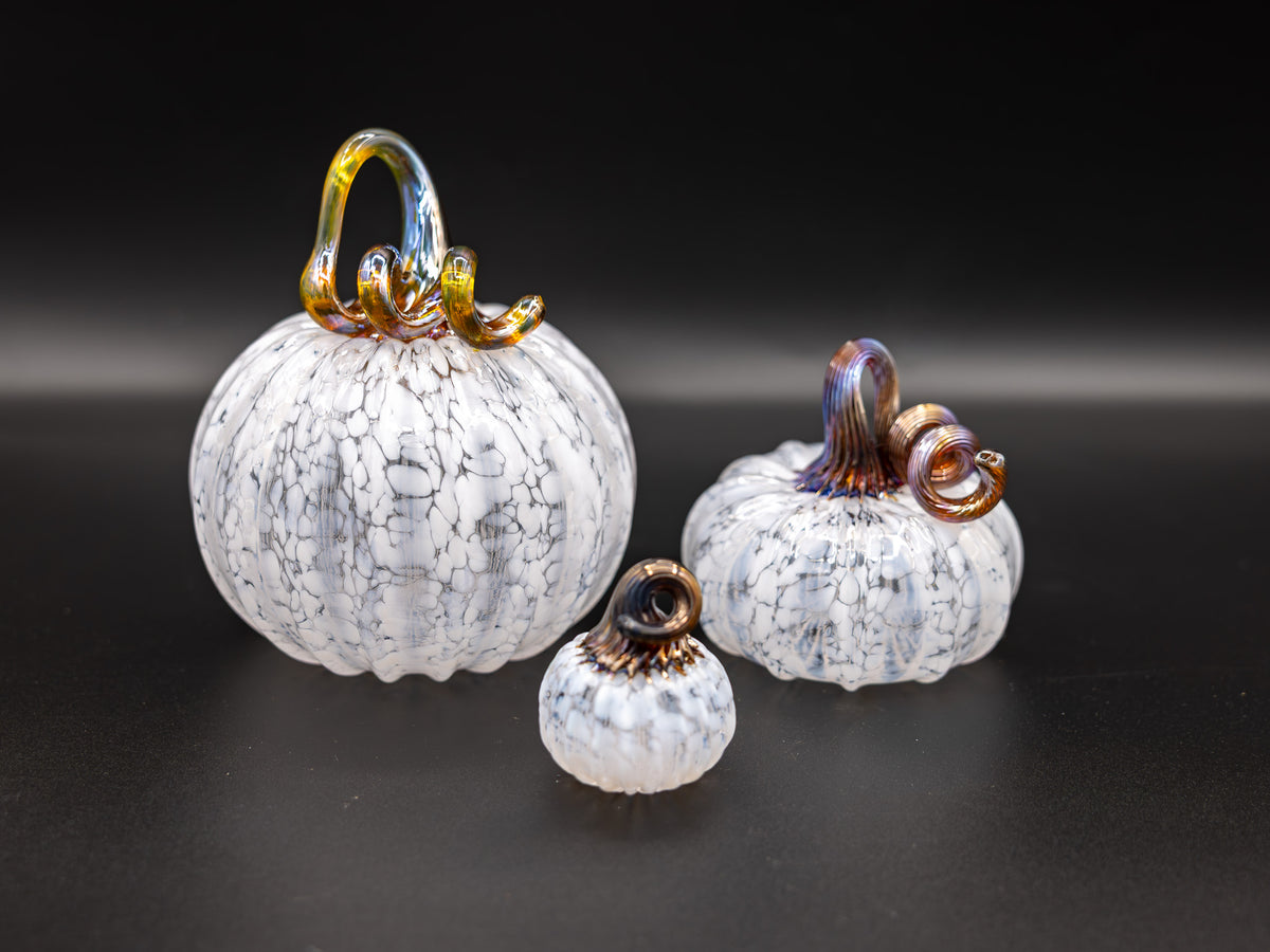 White Glass Pumpkin