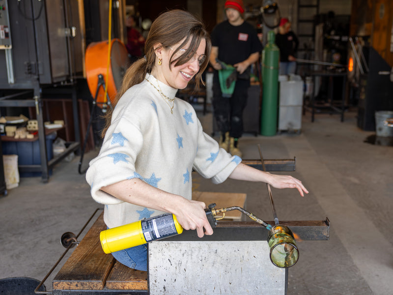 a guest making a cup